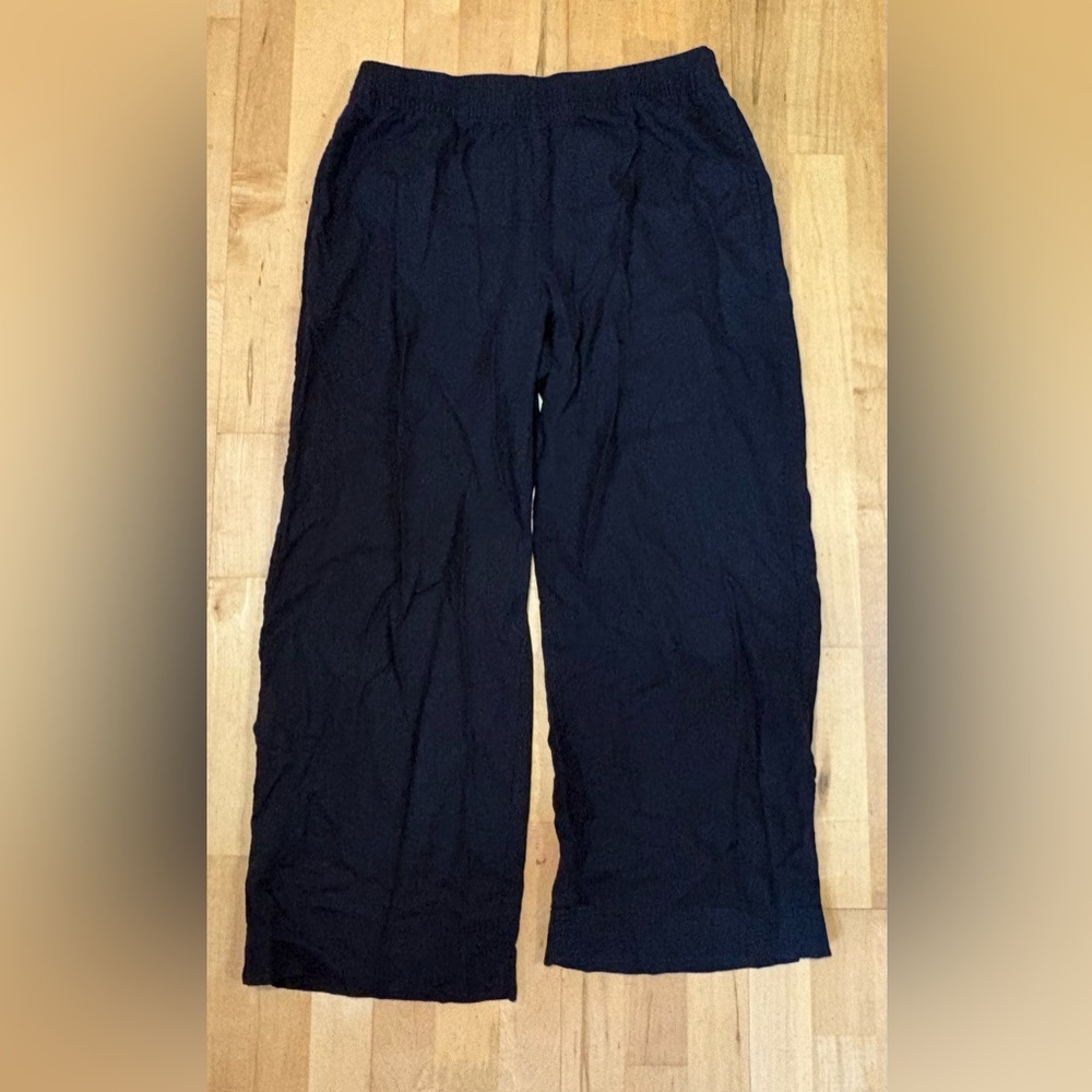 Old Navy women’s black linen blend pants